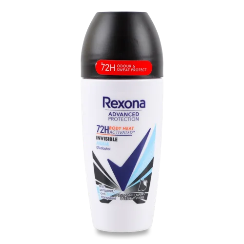 Антиперспірант Кульковий Invisible Aqua Advanced Protection Rexona, 50 мл