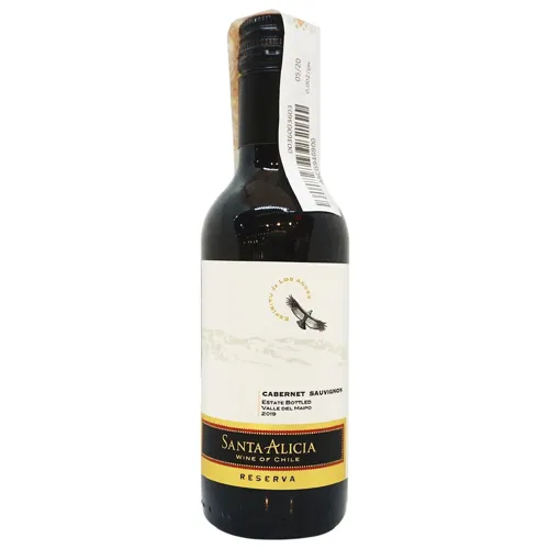 Вино Santa Alicia Cabernet Sauvignon Central Valley червоне сухе 13% 187мл