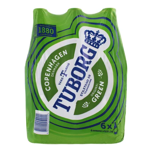 Пиво 6х0.5л 4.6% Original Green Tuborg пл