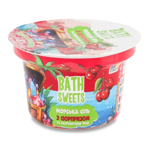 Морська Сіль для Ванн з Сюрпризом та Екстрактами Трав Bath Sweets, 200г