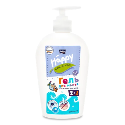Гель для Миття Тіла І Волосся Natural Care Happy Baby Bella, 300мл