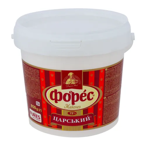 Майонез Форес Царський 72% 850г