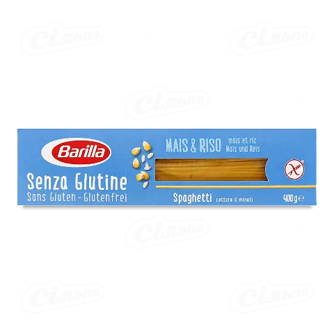Вироби макаронні Barilla «Спагеті» без глютена, 400г