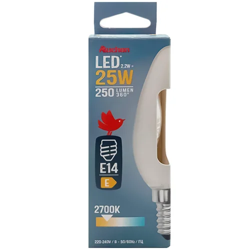 Лампочка Auchan LED E14 2.2W 2700K