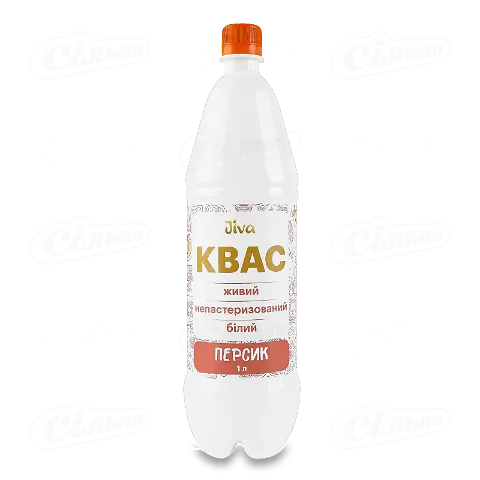 Квас ЛТ Jiva Персик білий живий непастеризований, 1л