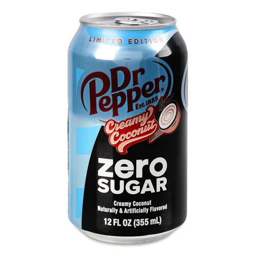 Напій Dr.Pepper Creamy Coconaut Zero газований з/б 0,355л