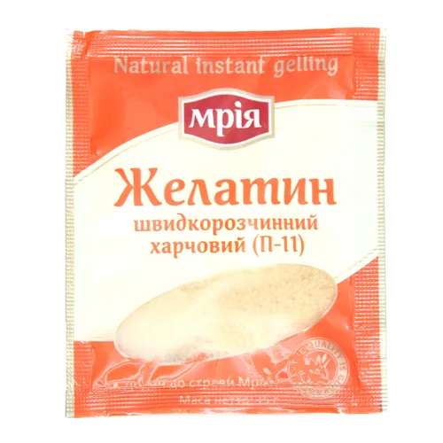 Желатин харчовий швидкорозчинний П-11 Мрія м/у 15г