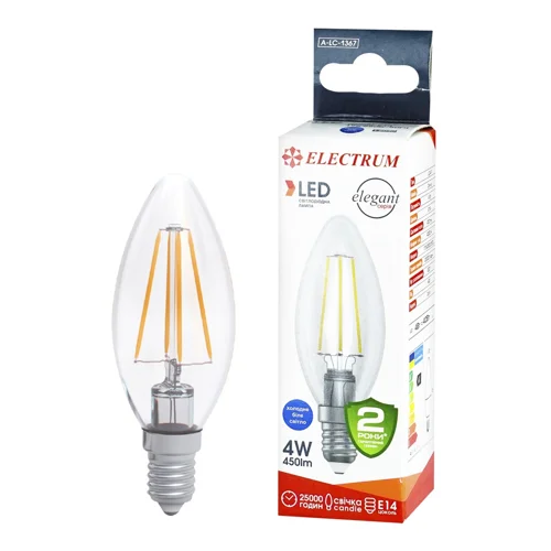 Лампа-свіча Electrum LED 4W E14 4000