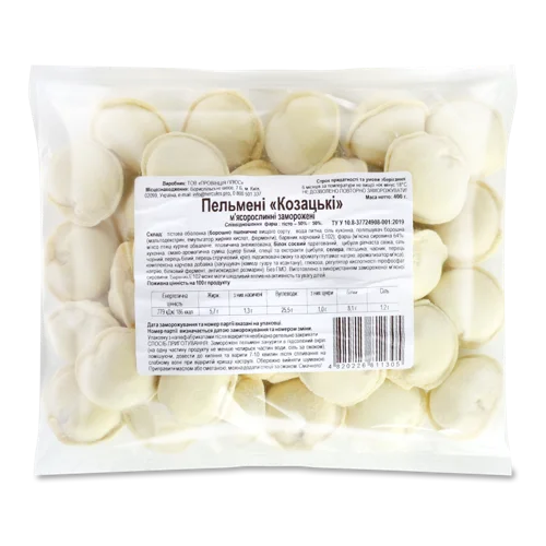 Пельмені М'ясорослинні Козацькі ТОВ Провінція Плюс, м'ясорослинні, 400г