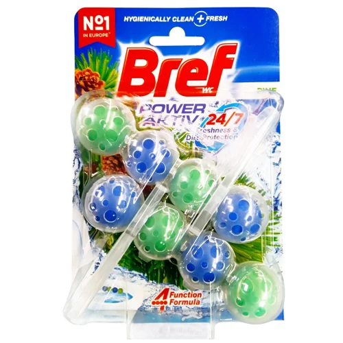 Блок для унітазу Bref Power Aktiv з ароматом хвої 2х50г