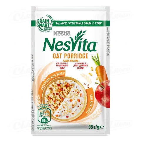 Каша Nesvita вівсяна для здорової шкіри 35г