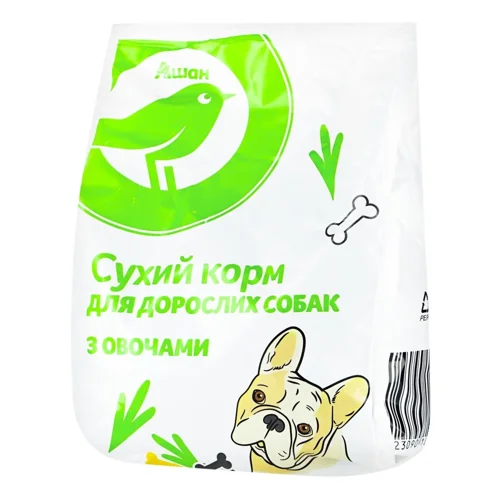 Корм сухий Auchan з овочами для собак 500г