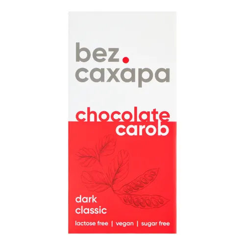 Шоколад чорний з керобу Classic без цукру 90г