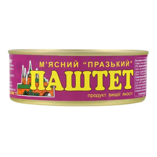 Паштет м'ясний Празький ОПК з/б 240г