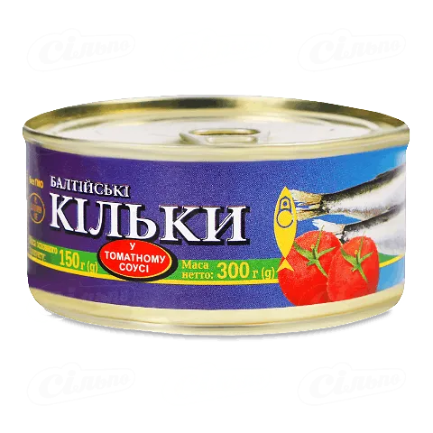 Кілька Riga Gold балтійська у томатному соусі, 300г