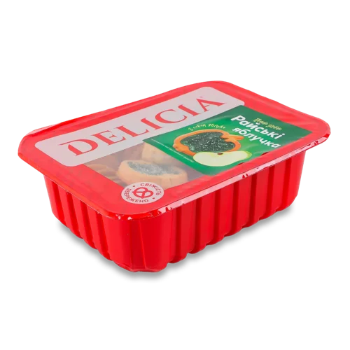 Печиво Здобне Зелене Яблуко Райські Яблучка Delicia, Лоток 350г