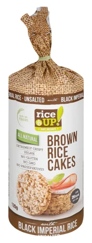 Хлібці рисові цільнозернові несолені Black Imperial Rice Rice Up! м/у 120г