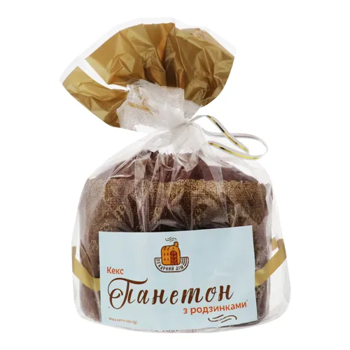 Кекс з родзинками Панетон Пекарний дім 500г