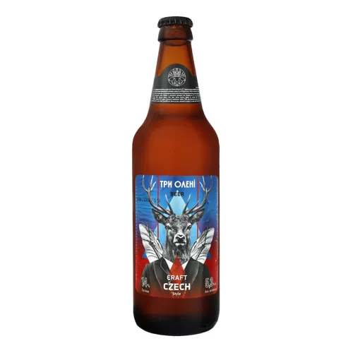 Пиво 0.5л 5.3% пастеризоване Craft Czech Style Три Олені пл