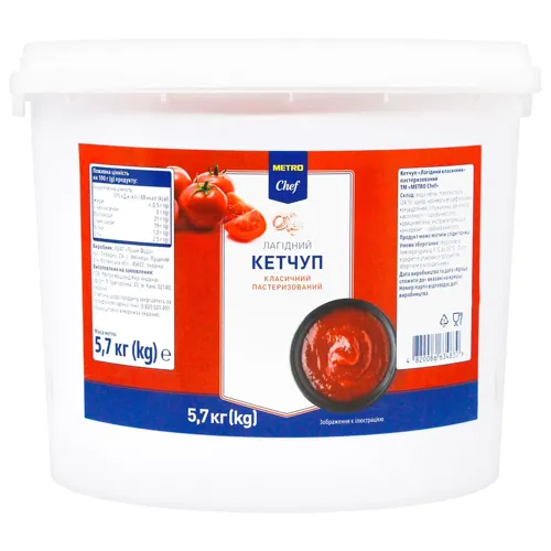 Кетчуп Metro Chef Лагідний класичний 5,7кг