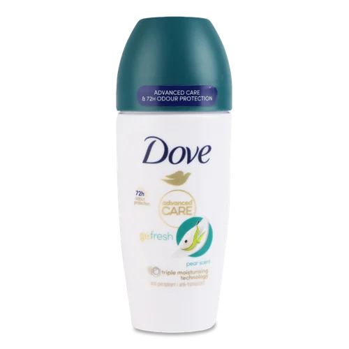 Антиперспірант Кульковий Dove Pear Scent Go Fresh Advanced Care 50мл