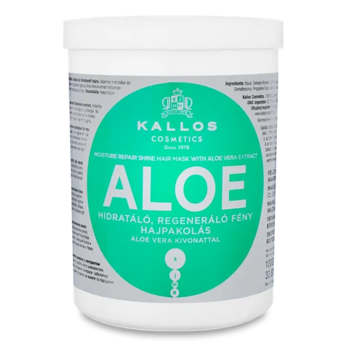 Маска Для Волосся З Екстрактом Алое Віра Aloe Kallos, В/ґ, 1000мл