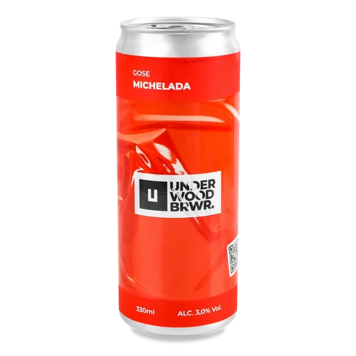 Пиво Світле Нефільтроване Неосвітлене Непастеризоване Michelada Gose Underwood Brewery, 0.33л, 3% з/б