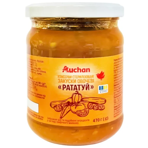 Закуска овочева Auchan Рататуй 470г
