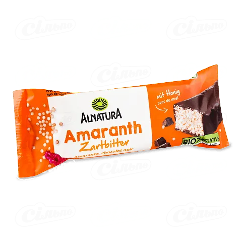 Батончик Alnatura амарантовий в шоколаді органічний, 25г