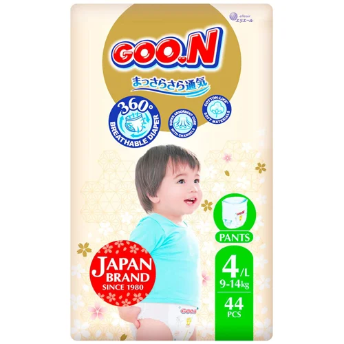 Підгузки-трусики Goo.N Premium Soft 9-14кг L 44шт