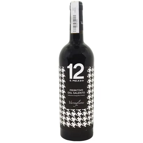 Вино 12 E Mezzo Fashion Edition Primitivo del Salento IGP червоне напівсухе 12,5% 0,75л