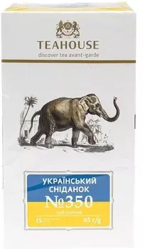 Чай Teahouse Perfect Cup Український сніданок №350 15 пакетиків по 3 г