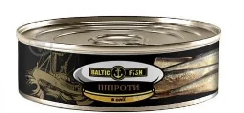 Шпроти в олії 160г з/б ключ ТМ BALTIC FISH