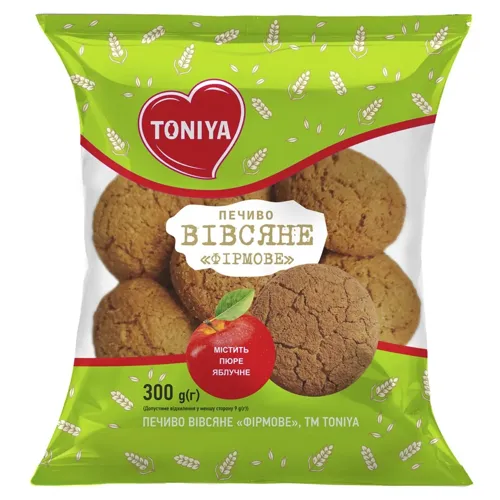 Печиво вівсяне Toniya Фірмове 300г
