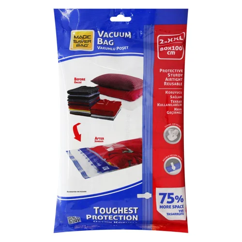 Вакуумний пакет Magic Saver Bag для одягу 2шт XXL 80*100см