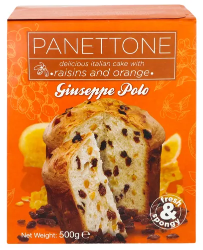 Кекс з родзинками та апельсином Panettone Giuseppe Рolo к/у 500г
