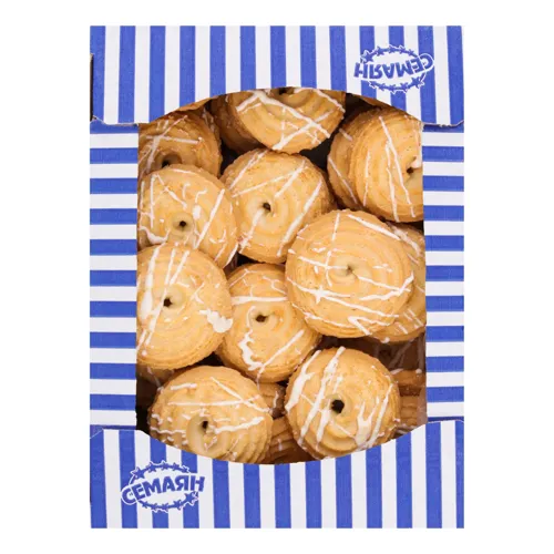Печиво здобне пісочно-відсадне Пісочне кільце ніжне Семаян к/у 0.45кг