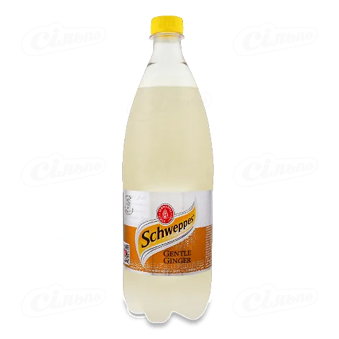 Напій Schweppes Gentle Ginger смак імбиру сильногазований, 1л