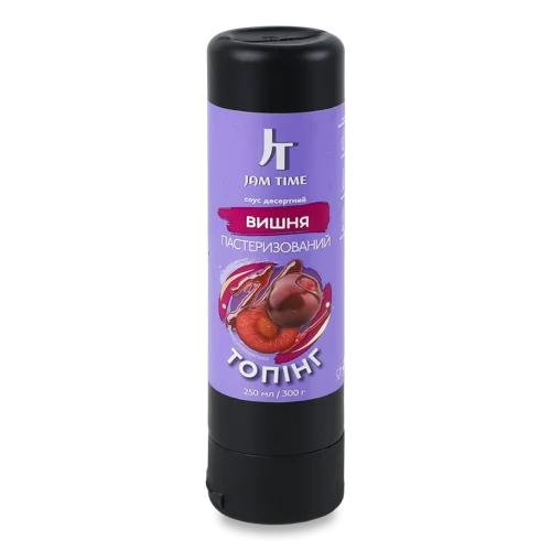 Топінг Пастеризований Вишня Jam Time, п/с 300г