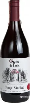 Вино Grains de Folie червоне напівсолодке 0.75л 10.5%