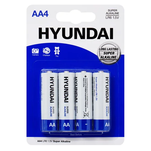 Батарейка лужна Hyundai AA LR6 4шт
