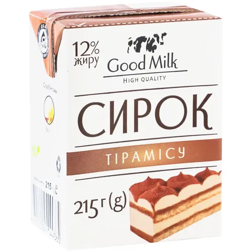 Сирок 12% Тірамісу 215г Good Mi