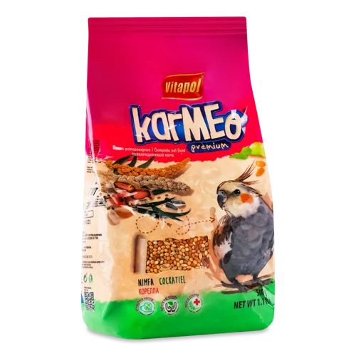 Корм Для Німф Повнораціонний Karmeo Premium Vitapol, в/ґ, 0.5кг
