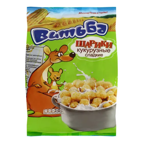 Сніданки сухі Кульки кукурудзяні солодкі Витьба м/у 150г