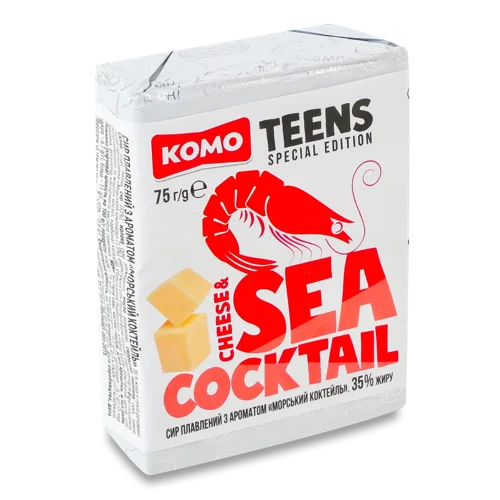 Сир Плавлений Морський Коктейль 35% В/ґ, 75г