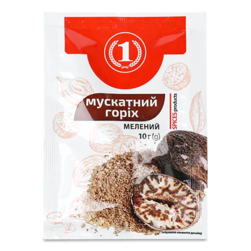 Мускатний Горіх Мелений, ТМ '1', в/ґ, 10 г