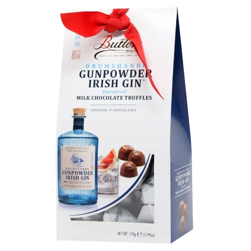 Цукерки Butlers Drumshanbo Gunpowder Irish Gin Трюфелі з молочним шоколадом 170г