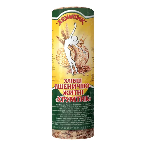 Хлібці пшенично-житні Хрумтик м/у 100г