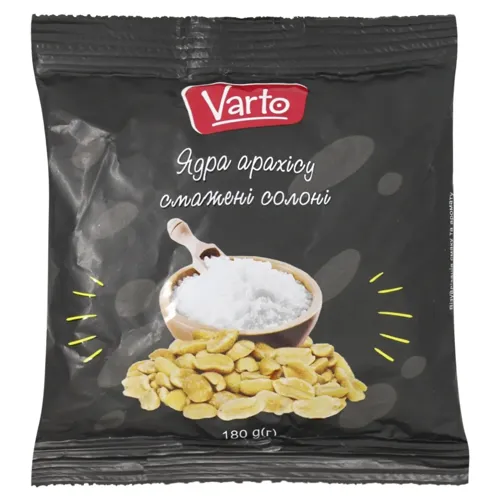 Горіхи Varto Ядра арахісу солоні 180г