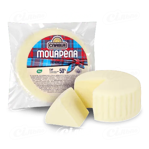 Сир «Славія» «Моцарела» 50%, 1 кг